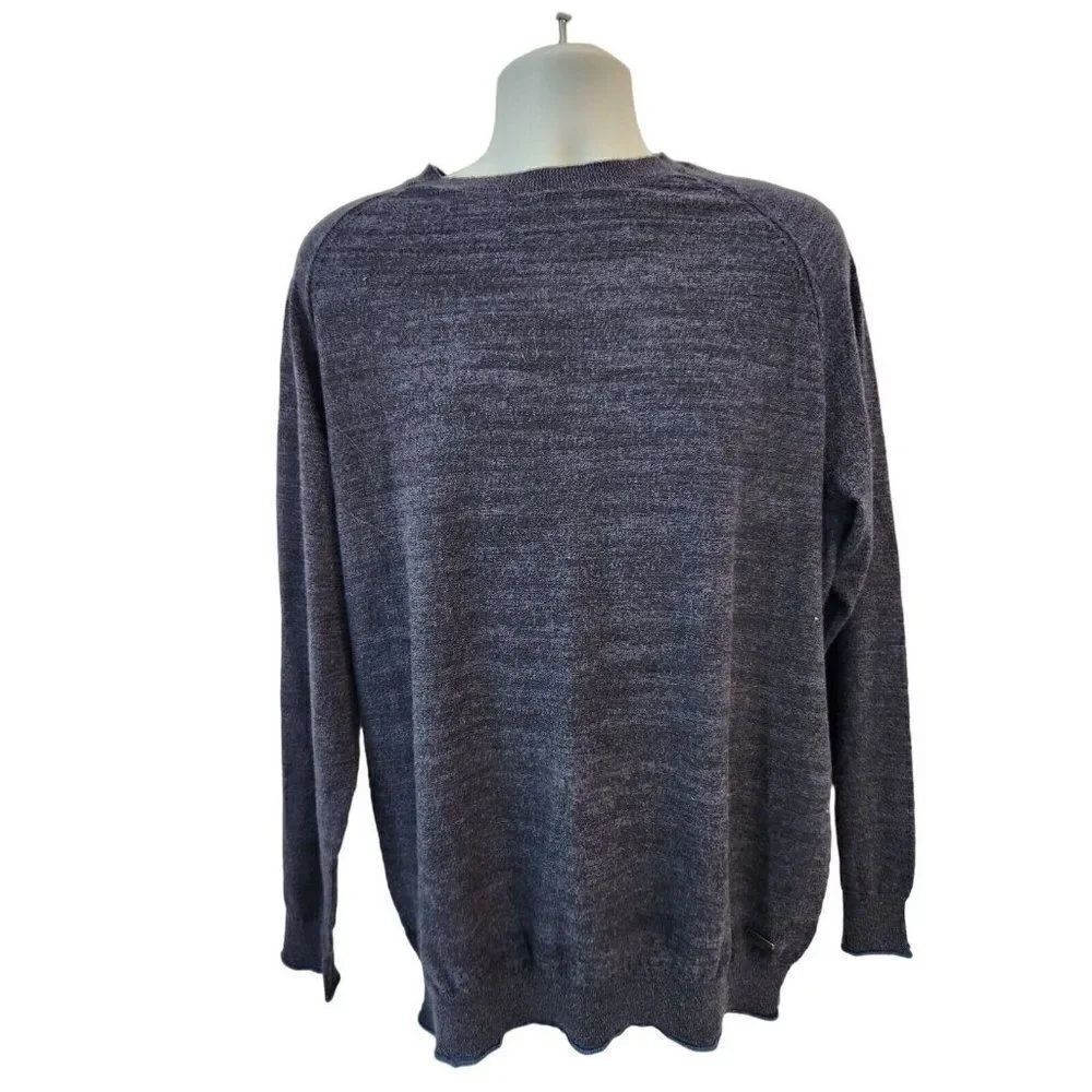 Rodd & Gunn Mens Blue Long Sleeve Super Soft Sweater 3XL Slub Knit